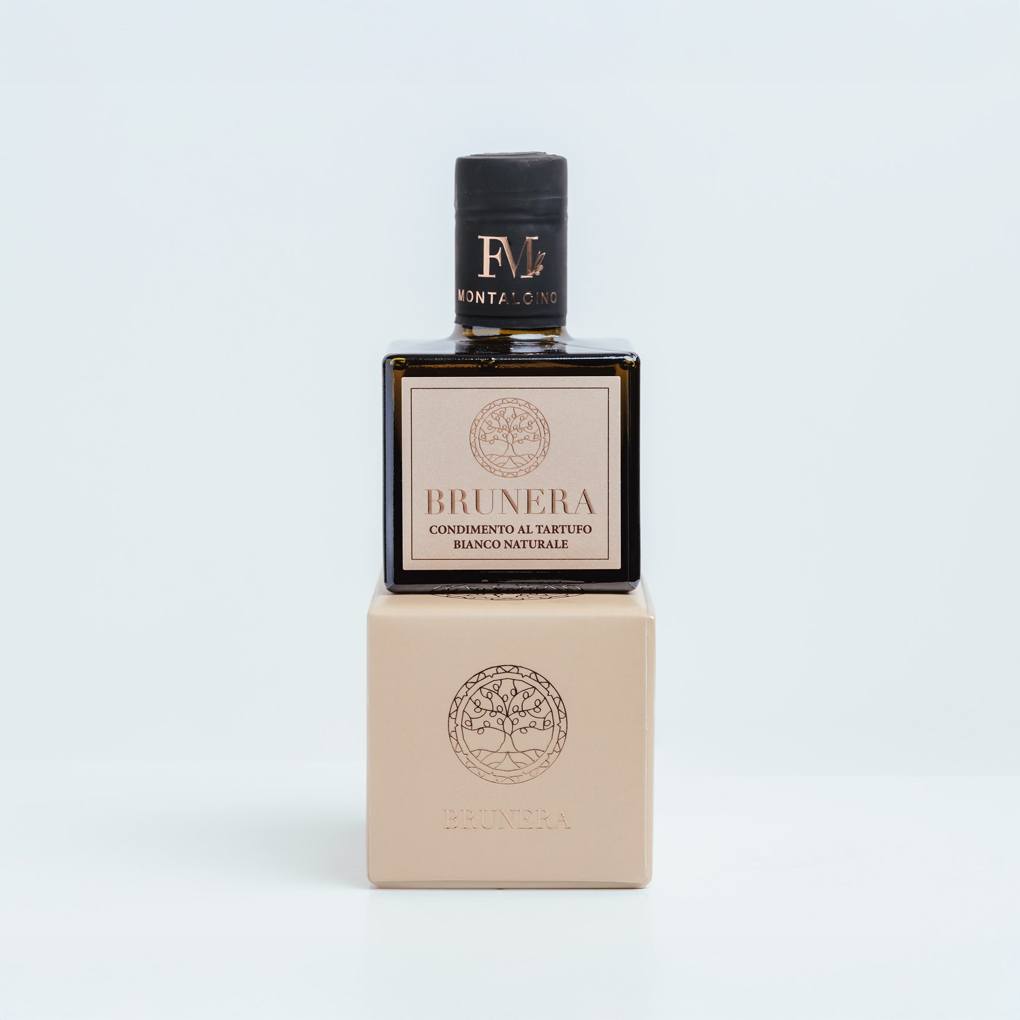 BRUNERA Natural White Truffle olive oil — bottle front view