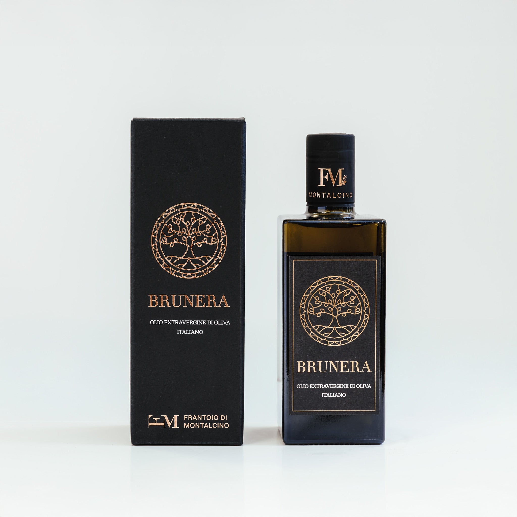BRUNERA extra virgin olive oil 500 ml — bottle detail