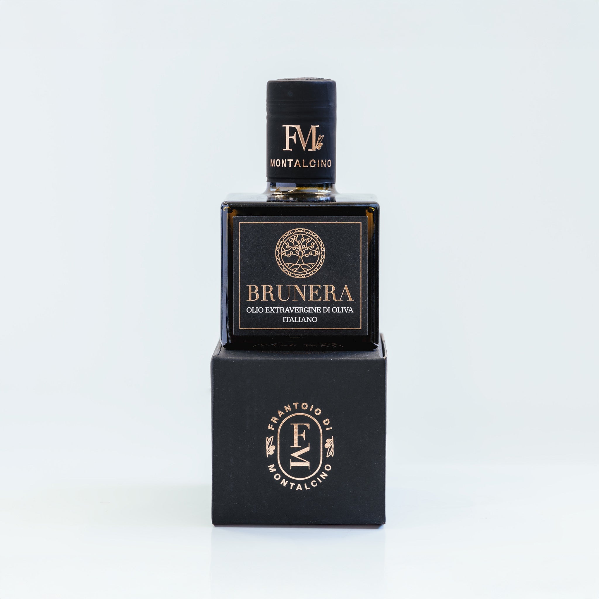 BRUNERA extra virgin olive oil 250 ml — bottle detail